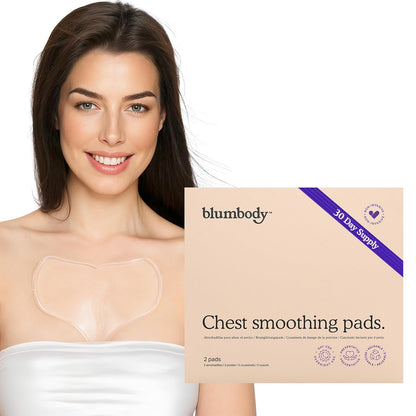 Overnight Silicone Décolleté Pads - Sleep Crease Smoothing - Reusable 2-Pad Set