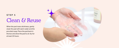 Overnight Silicone Décolleté Pads - Sleep Crease Smoothing - Reusable 2-Pad Set